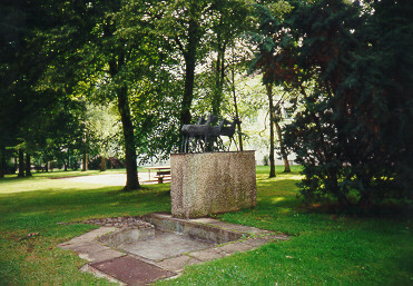 Foto vom Hirschbrunnen in der Hirschstrae