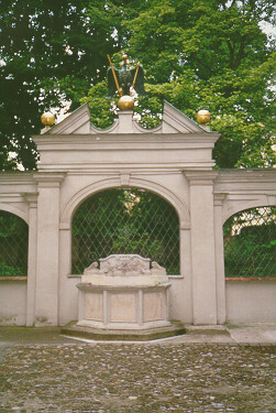 Foto vom Wandbrunnen im Höhmannhaus