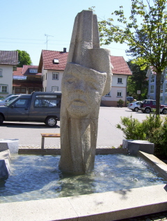Foto vom Marktbrunnen in Altusried