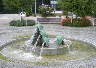 Foto vom Kurparkbrunnen in Bad Staffelstein