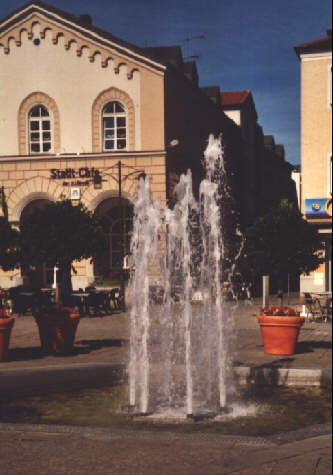 Foto vom Stadtbrunnen in Deggendorf