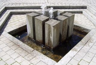 Foto vom Europabrunnen in Diedorf