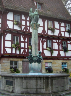 Foto vom Kriegerbrunnen in Forchheim