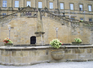 Foto vom Klosterbrunnen in Kloster Banz
